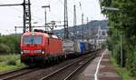 DB 193 334-0 REV/MMAL/14.06.18 mit KLV-Zug Durchfahrt Bingen am Rhein. 09.08.2025