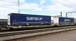 D-GATXD 37 80 4956 164-0 Gattung Sdggmrss beladen SAMSKIP Aufliegern.