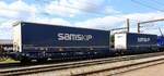 D-VTGCH 35 80 4956 192-3 Gattung Sdggmrss S269 beladen mit Samskip Aufliegern.