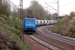 185 521-2 mit Zementzug auf der Geislinger Steige am 20.04.2009.