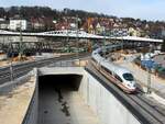 ICE 3 in Ulm nach Stuttgart am 08.03.2020.