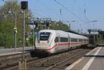 ICE 412 073 Hamburg Altona--München Hbf durcheilt Celle am 2 Mai 2024.