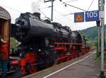 Am 21.08.2011 geht es um kurz nach 8 Uhr in Betzdorf los mit der 52 8134-0  auf die Vier-Fl��e-Fahrt (Sieg, Dill, Lahn und Rhein), wir fahren mit.