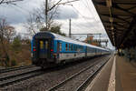 Da f�hrt er dahin der ČD - Česk� dr�hy EC 378  „Berliner“ (Praha hl.n – Dresden Hbf - Berlin Hbf (tief) - Hamburg Hbf - Kiel Hbf), am 07.12.2022 gezogen von der 193 298-7