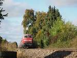 218 456-2 und eine weitere 218 vor IC Allgäu 2013 in Bellenberg am 03.10.2020.
