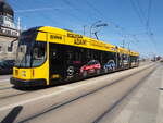 Straßenbahn / Stadtverkehr; Dresden; NGTD 8 DD Nr.2635 von Bombardier Baujahr 2008 in Dresden-Neustadt am 19.04.2015.