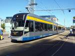 Stra�enbahn / Stadtverkehr / Leipzig;  NGT 12 Nr.1227 Flexity Classic XXL von Bombardier, Baujahr 2011 am Augustusplatz in Leipzig am 23.07.2019.