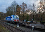 Die 193 836-4 (91 80 6193 836-4 D-BOXX) der boxXpress.de GmbH (Hamburg) f�hrt am 02.12.2021 mit einem Containerzug durch Kirchen/Sieg in Richtung K�ln.