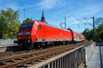 Die 146 003-9 (91 80 6146 003-9 D-DB) der DB Regio NRW hat am 28 Mai 2026 mit dem RE 9 rsx - Rhein-Sieg-Express (Aachen – K�ln – Siegen) den Bahnhof Kirchen/Sieg verlassen und f�hrt weiter in Richtung Siegen.