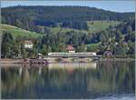 In der schönen Schwarzwaldlandschaft bei Schluchsee ist ein DB 1440 (Alstom Coradia Continental) unterwegs.