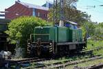 Brohltalbahn 295 049 steht am 30 April 2026 in Neuwied.