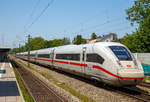   Der ICE 4 Tz 9025   Nordrhein-Westfalen   (BR 412 / 812) fährt am 04.06.2019 durch Gröbenzell in Richtung München.