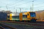   Der von der HLB (Hessische Landesbahn) angemietete VT 650.61 (95 80 0650 061-4 D-ODEG) ein Stadler RegioShuttle RS 1 (BR 650) der Ostdeutsche Eisenbahn GmbH (ODEG) fährt am 01.01.2015 als RB 95