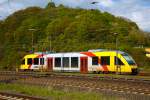   Der VT 209 ABp (95 80 0640 109-4 D-HEB) ein Alstom Coradia LINT 27 der HLB (Hessische Landesbahn) ist am 01.05.2015 in Dillenburg abgestellt.