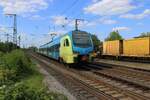 Am 26 April 2025 wurde in Salzbergen vom Bahnsteig ET4-01 der Westfalenbahn fotografiert.