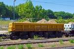 Offene Schüttgüterwagen (Zweiseitenkippwagen Typ Fas 560) Schüttgutkippwagen mit pneumatischer Betätigung und vier Radsätzen, 37 80 6800 002-5 D-GBM, der GBM Wiebe