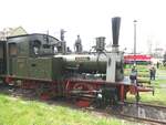 B-Dampflok der K.Sächs.Sts.EB  Hegel  Nr.1431 Typ VII T im Bw Dresden Altstadt ausgestellt beim 7.Dampfloktreffen in Dresden am 17.04.2015.