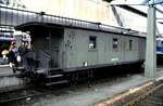 Historischer Packwagen der W�rttembergischen L�nderbahn bei einer Ausstellung in Stuttgart am 22.10.1995.