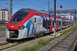 SNCF Triebzug 31501 M, Leman Express, von Alstom steht im Gleisvorfeld beim Bahnhof von Annecy abgestellt.