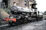 UK Great Western Railway GWR Nr.5029  Nummey Castle  Collett Castle class 4-6-0 Personenzug Express Lokomotive, gebaut in Swindon, 1934; im Eisenbahnmuseum Didcot im August 1991.