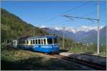 Der SSIF ABe 8/8 21  Roma  als internationaler Schnellzug D 32 Locarno - Domodossola bei der Durchfahrt in Verigo.
