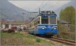 Der SSIF ABe 8/8 23  Ossola  verlässt als Regionalzug 763 Domodossola.