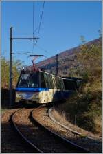 �stlich der kleine Station Verigo fotogrfierte ich diesen  ABe 12/16 (ABe/P/Be/Be) 81  Domodossola  als  Treno Panoramico Vigezzo Vision  D P 61P unterwegs nach Locarno  31.