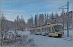 Der CEX 48 (Centovalliexpress) der FART erreicht in Kürze den kleinen Bahnhof Gagnone-Orcesco.