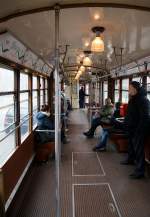 Innenansicht von dem   Ventotto  1689 (ATM-Baureihe 1500), am 28.12.2015 in Mailand.