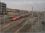 Ein ETR 500 unterwegs als Frecciarossa 9623 von Torino PN nach Roma Termini via Milano Centrale verl�sst Torino Porta Nuova.