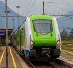 Nun sind auch schon die Hitachi “Rock”-Triebzüge (Hitachi Caravaggio) in Domodossola angekommen.....