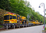   F�r die in den n�chsten Tagen anfallenden Oberleitungsarbeiten stand bereits am 14.05.2016 in Kautenbach (Luxemburg), auf dem Gleis nach Wiltz, dieser Oberleitungsmontagezug der CFL Infrastruktur