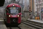 CFL 2420 f�hrt in den Bahnhof von Esch Alzette ein, er Pendelt zwischen Petange und Mersch.