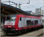 Die 4019 macht Werbung f�r die Dampflok 5519.