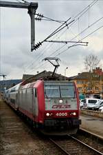 Bauarbeiten zwischen Ettelbrück und Luxemburg, CFL 4005 ist vor kurzem aus Richtung Troisvierges in Ettelbrück eingetroffen, und hat jetzt etwa noch eine Stunde Zeit bevor sie den Zug wieder