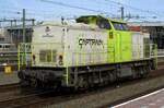 Solofahrt für CapTrain Benelux 203-101 durch Rotterdam Centraal am 26 März 2017.