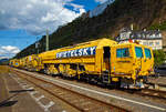 Das Plasser & Theurer Schotterbewirtschaftungssystem BDS 2000-4 (eine Schotterverteilmaschine), Schweres Nebenfahrzeug Nr.