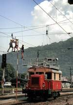 �BB Turmtriebwagen X 534 in Bregenz am 12.06.1989.