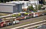 Bahngel�nde Kufstein, von der Festung aus gesehen, am 12.08.2022.