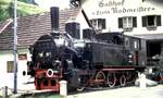 ÖBB 97.217 Denkmal-Lok in Vordernberg am 13.08.1986.