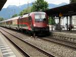 ÖBB 1116.200 mit Railjet in Prien/Chiemsee am 10.08.2019.