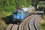 91 80 1042 520-8 Gera Mond Sonderfahrt auf der Geislinger Steige am 26.06.2012.