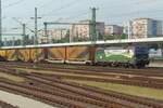 ELL/GySEV 193 245 steht mit der Hangartner am 10 September 2018 in Kelenföld.