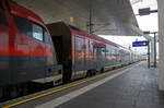 Der 2.Klasse ÖBB-Railjet-Wagen mit Fahrradabteil (economy / 2.