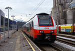 Der ÖBB „Cityjet“ 4744 070 / 7044 070 / 4744 570 „Austrian Spirit“ verlässt am 14 Januar 2025, als REX 70 (3418), von Linz Hbf über Attnang-Puchheim