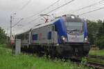 PKPIC's Neuspr�ss: Griffin EU160-028 durchfahrt Gliwice-Labedy (fr�her Laband genannt) am Abend von 23 Augustus 2021.