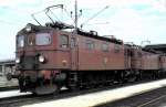 Da Nr.817 und 816 von ASEA, Baujahr 1953, in Hallsberg am 11.08.1985 (Diascan).