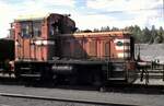 TGOJ Rangierdiesellok Z 5 von Deutz im Eisenbahnmuseum der TGOJ in Gr�ngesberg am 02.08.1994.