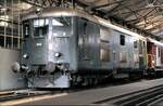 Gef�hrte Besichtigung im Depot Olten Bm 4/4 II Nr.18 452 am 15.08.1980.