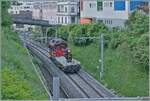 Der SBB Tm 234 434-2  Dart  (Windhoff) erreicht aus Richtung Villeneuve kommend Montreux. 

29. April 2025